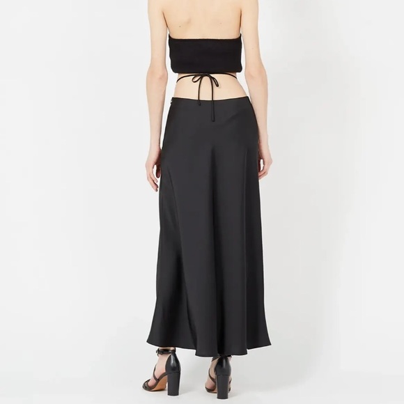 BNWT MUSIER PARIS Romane high-waist satin maxi skirt size FR 38 / size US 6 - Picture 3 of 7